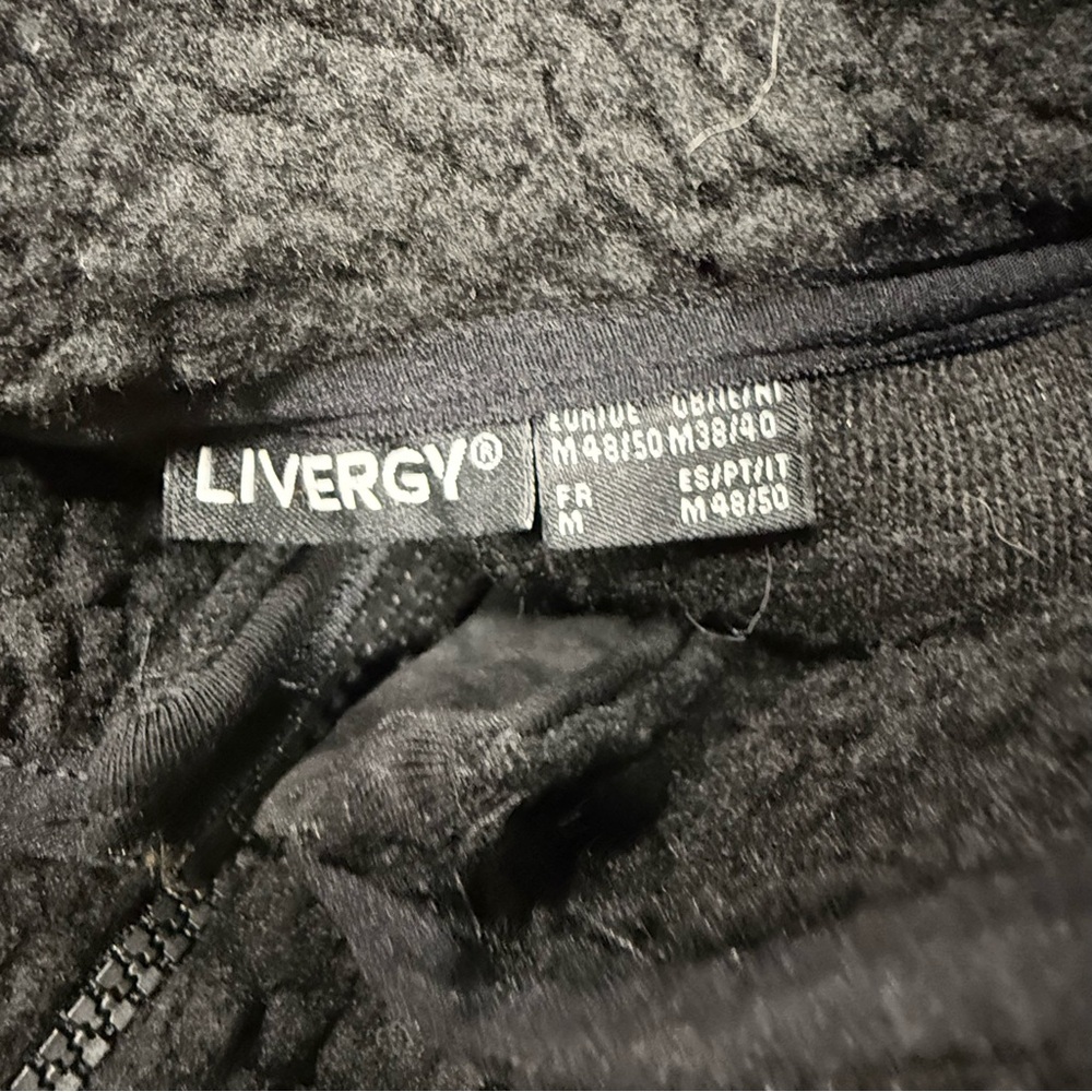 Gorpcore Full Zip Black Sherpa Fleece Utility Jacket Size M Medium - Picture 7 of 9